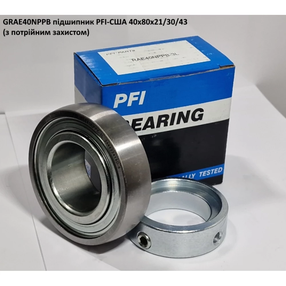 GRAE40NPPB підшипник PFI-США 30x62x18/23,5/36 (з потрійним захистом)