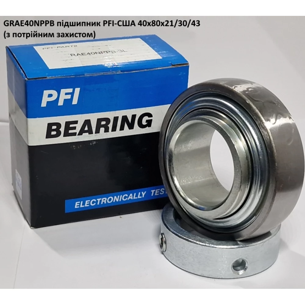 GRAE40NPPB підшипник PFI-США 30x62x18/23,5/36 (з потрійним захистом)