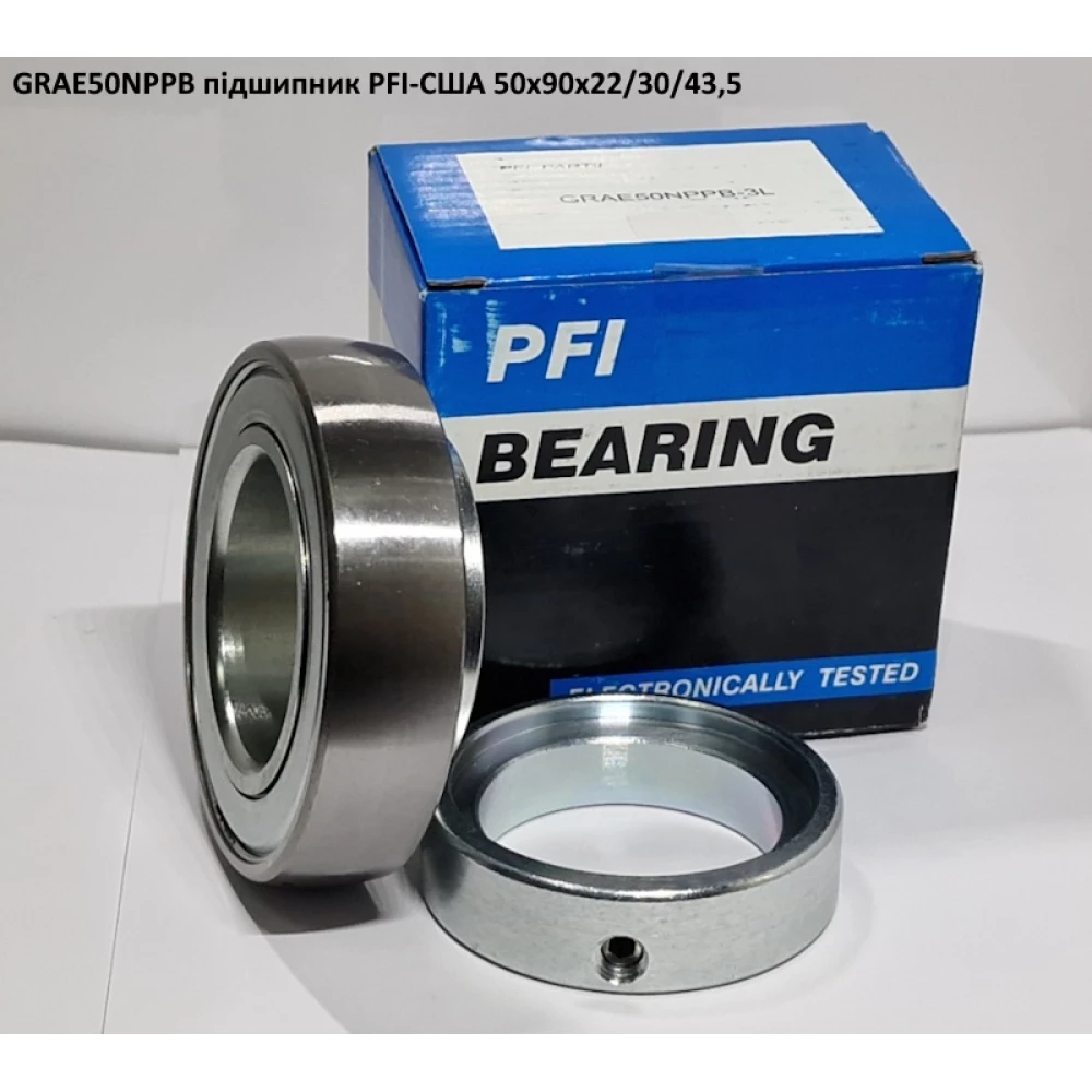 GRAE50NPPB підшипник PFI-США 50х90х22/30/43,5