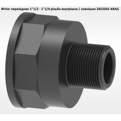 1 1/2" фітінг перехідник з 1 1/2" на 1 1/4" різьба внутрішня-зовнішня 2452056 1 1/2" фітінг перехідник з 1 1/2" на 1 1/4" різьба внутрішня-зовнішня 2452056