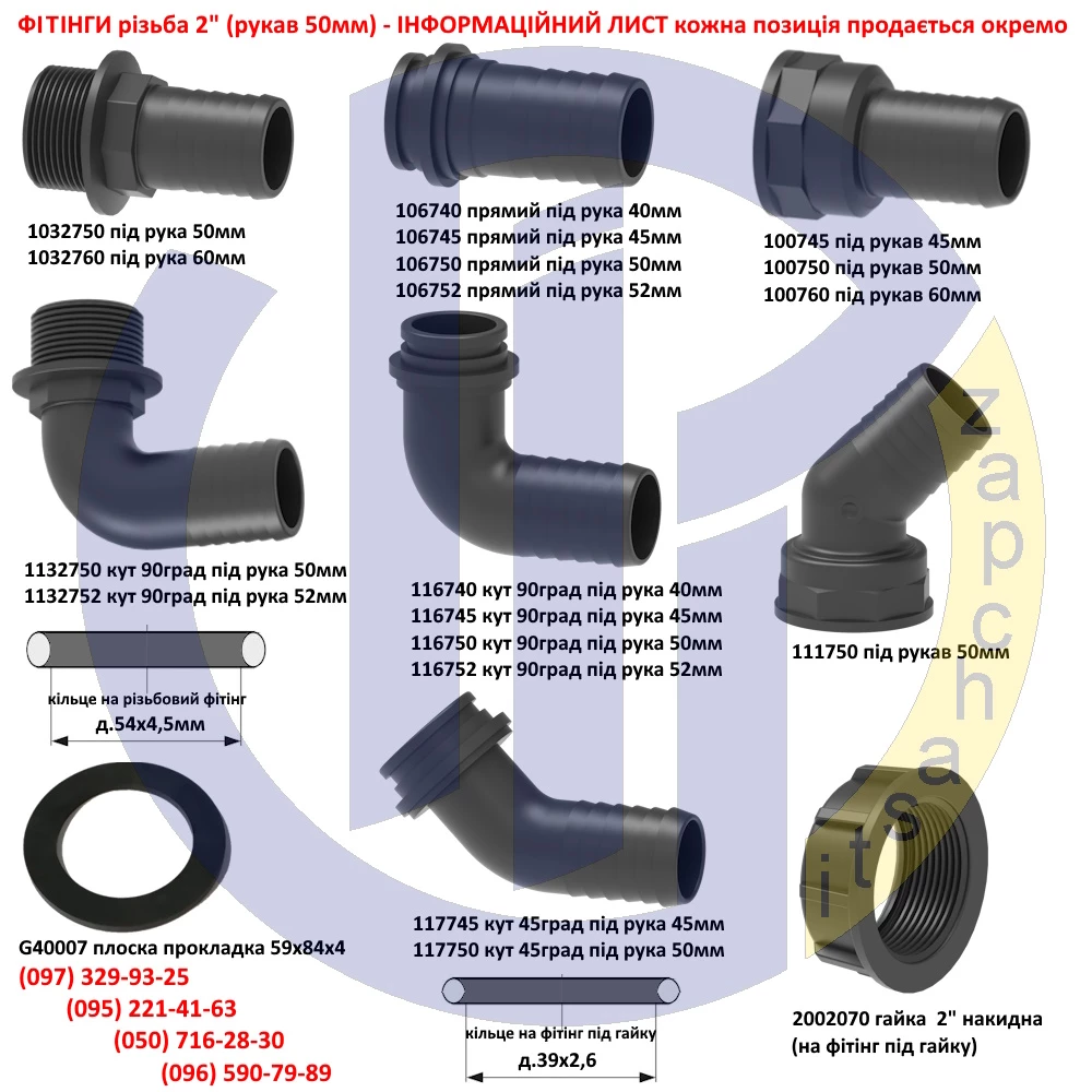 Фітинги на бочку КАС