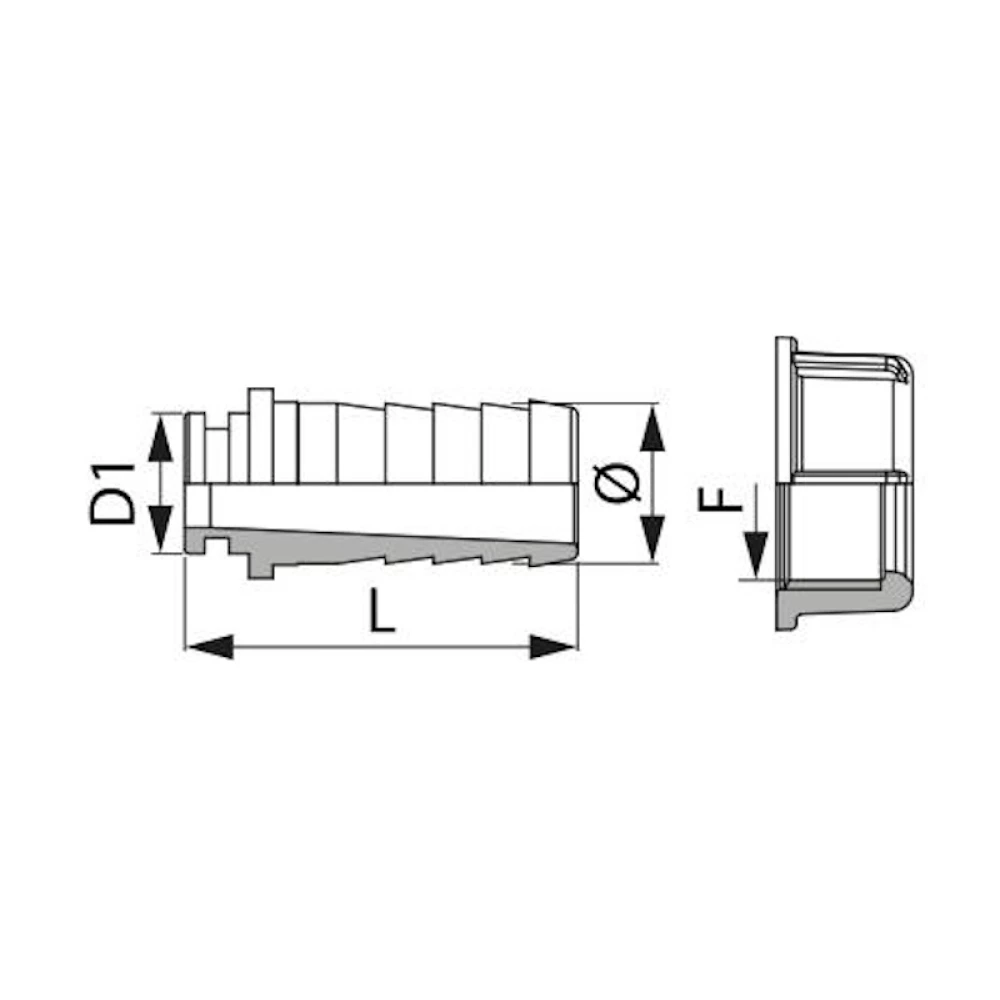  Фітінг під гайку ARAG (прямий)