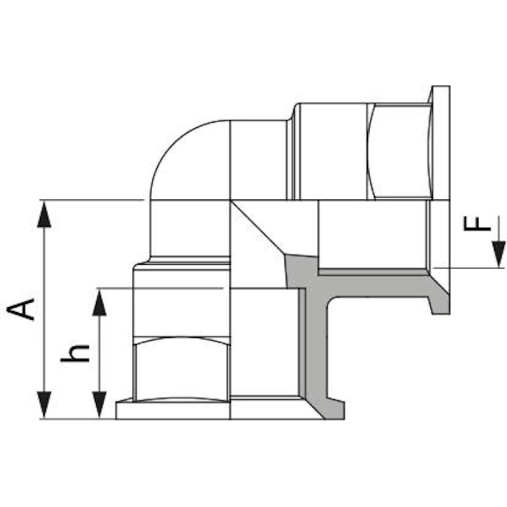  Коліно різьба внутрішня ARAG