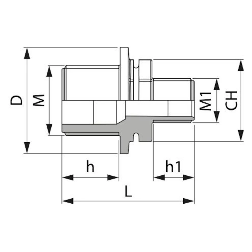 Перехідник різьба зонішня / зонішня ARAG