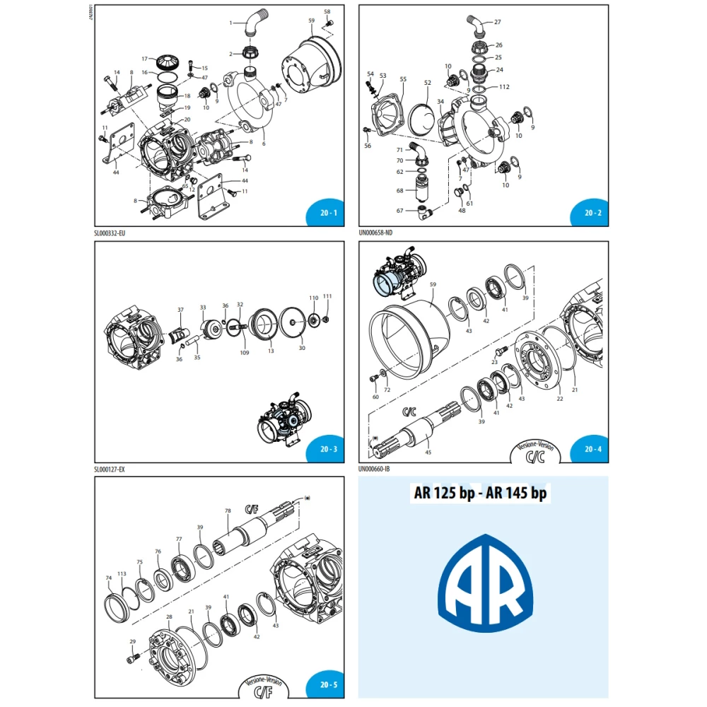 AR145 колектор вхідний Annovi Reverberi 2420400