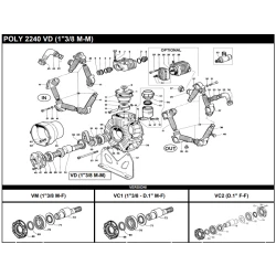 Запчастини на насос POLY-2240 Bertolini