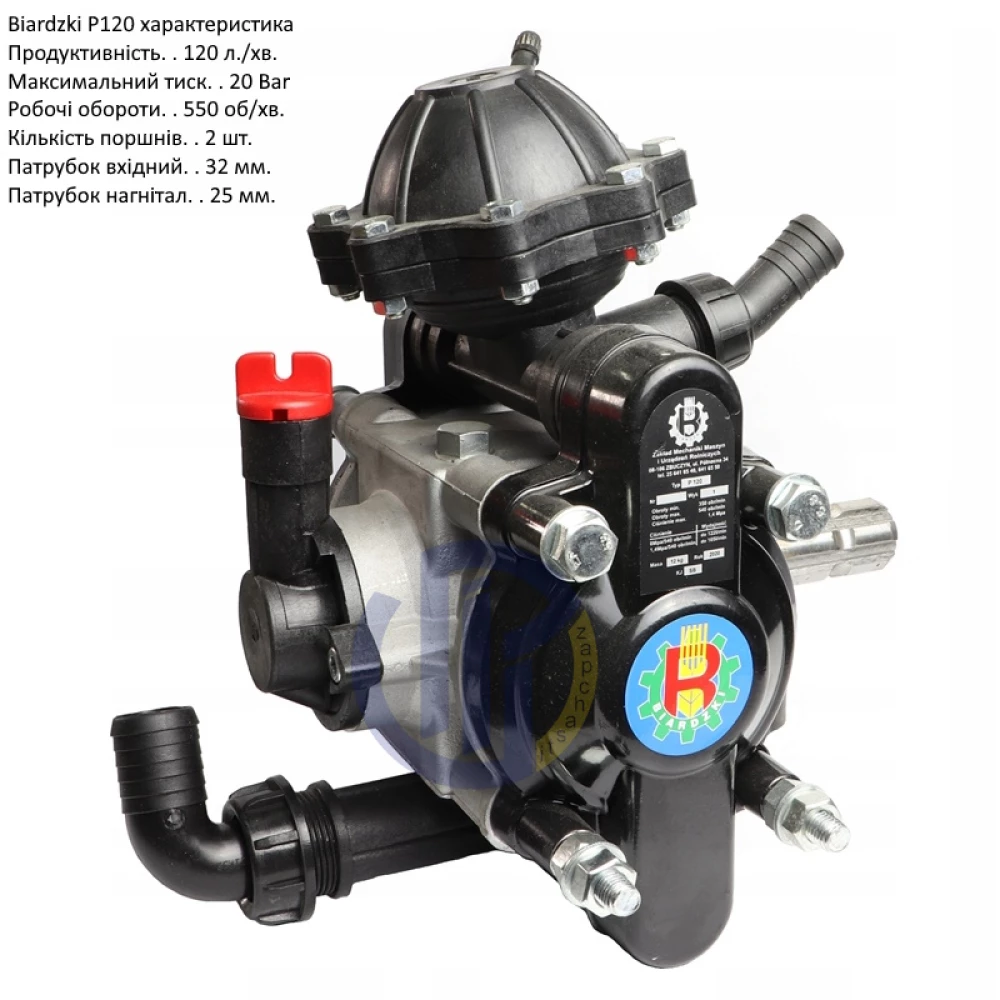  Запчастини на насос Biardzki P120