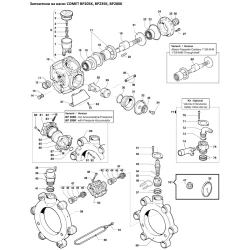 Запчастини на насос Comet BP235 (каталог насоса)