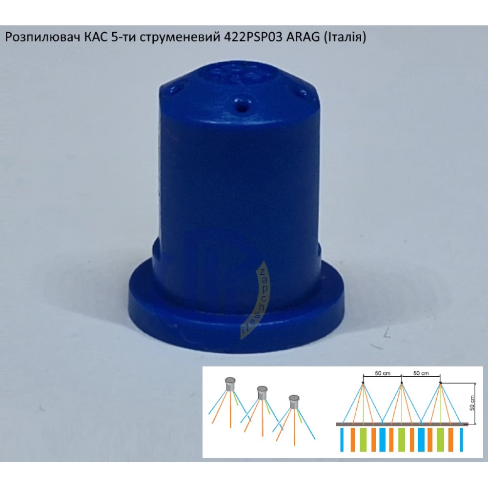 Розпилювач КАС 5-ти струменевий ARAG 422PSP03 150 літрів