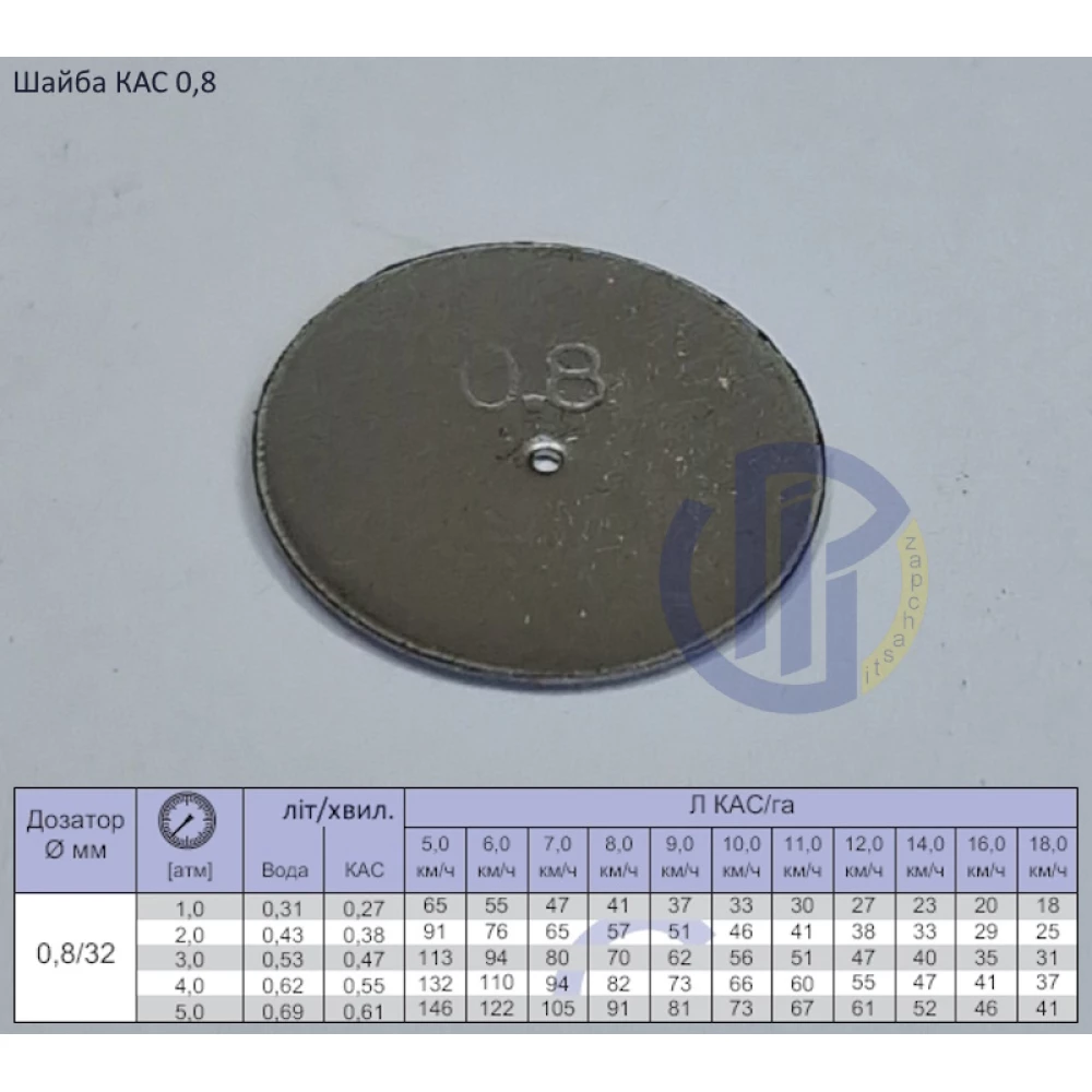 Шайба КАС 0,8