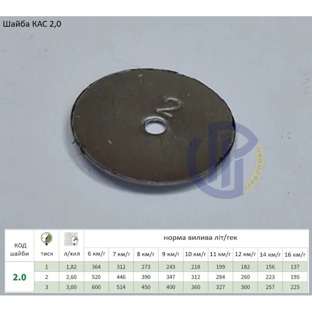 Шайба КАС 2,0