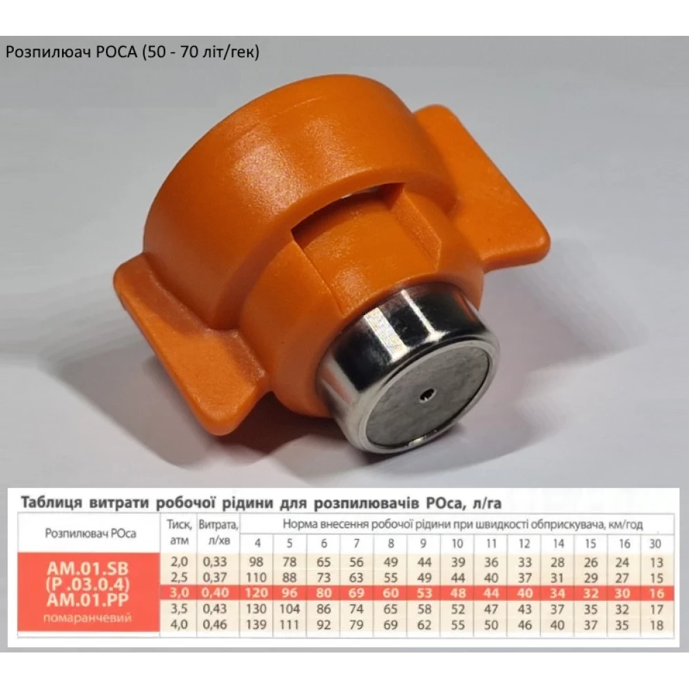 Распылитель РОСА оранжевый АМ.01.SB-b