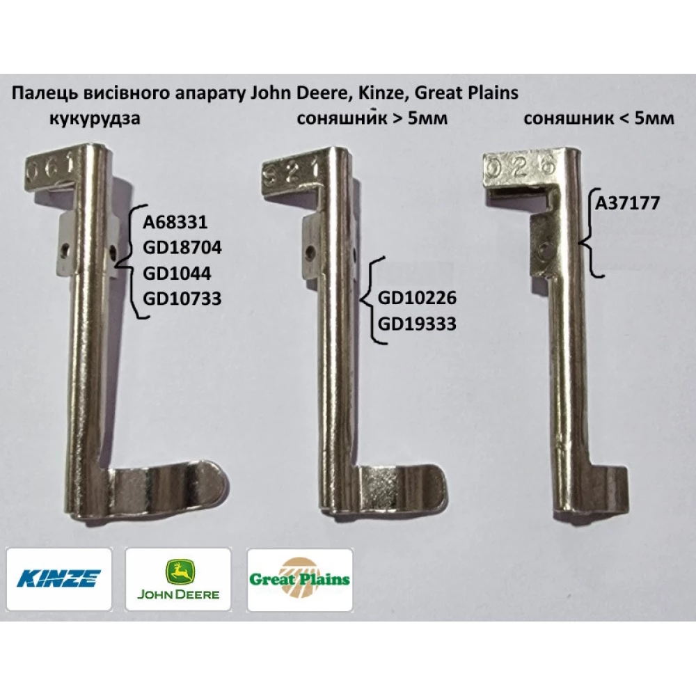 Палець висівнго апарату (кукурудза) GD10733 Kinze