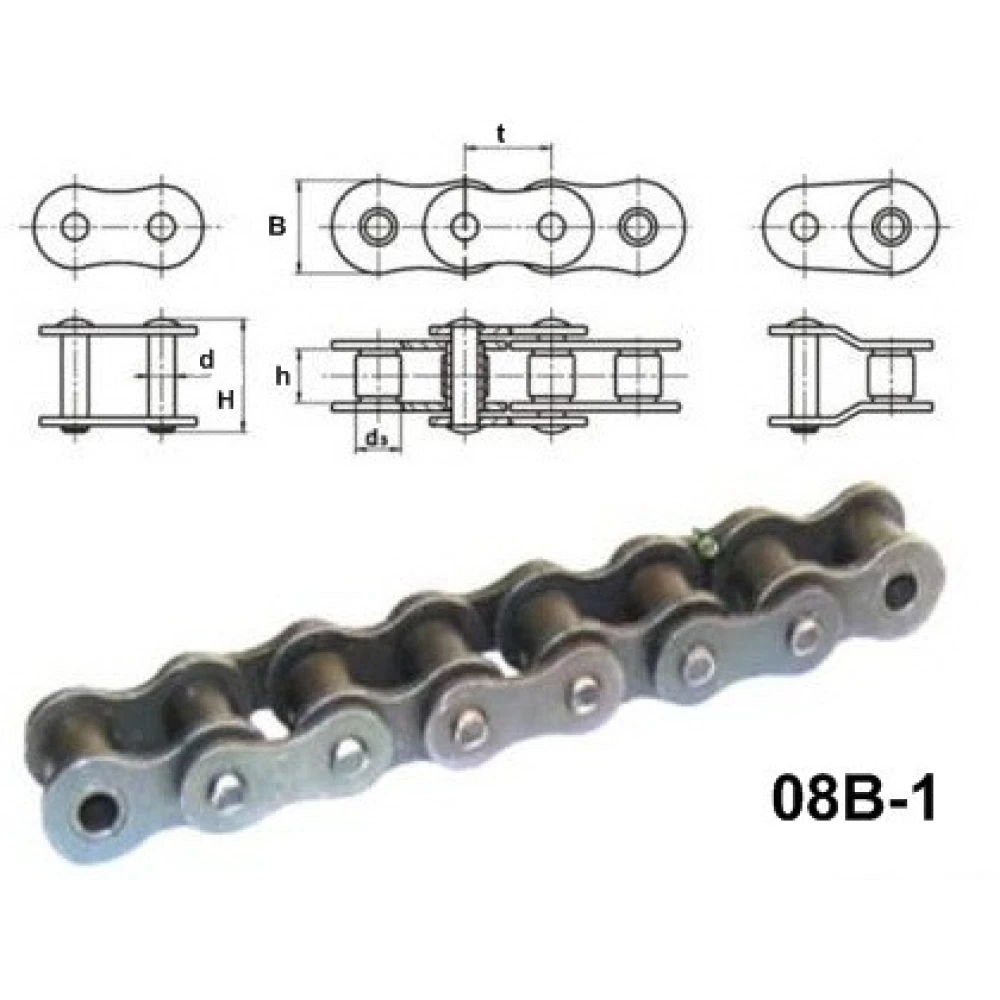Цепь Prosem FE-605065 аналог 08B-1 L=1016