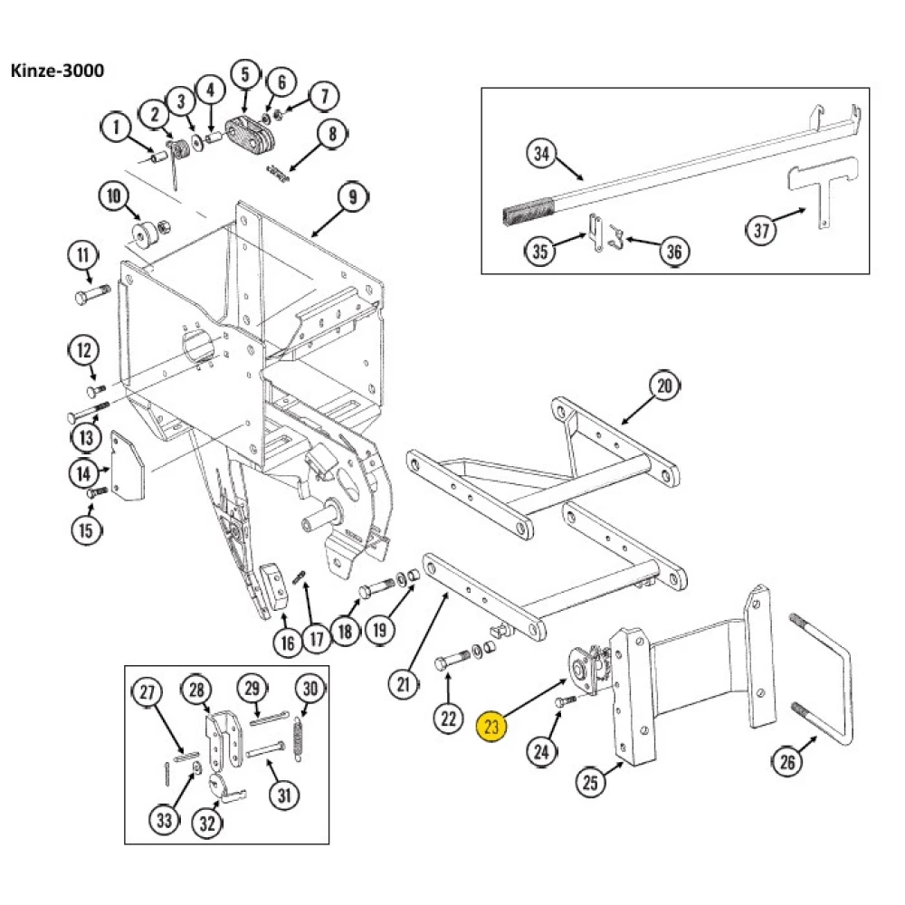Зірочка z-19 з підшипником Kinze AH133868, P133868, GA1720