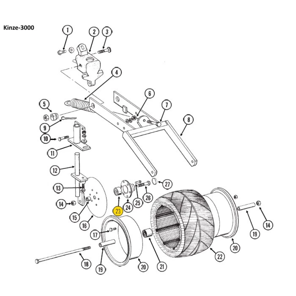 Підшипник Kinze GA2014 852270 AA21480 аналог 204 PY3