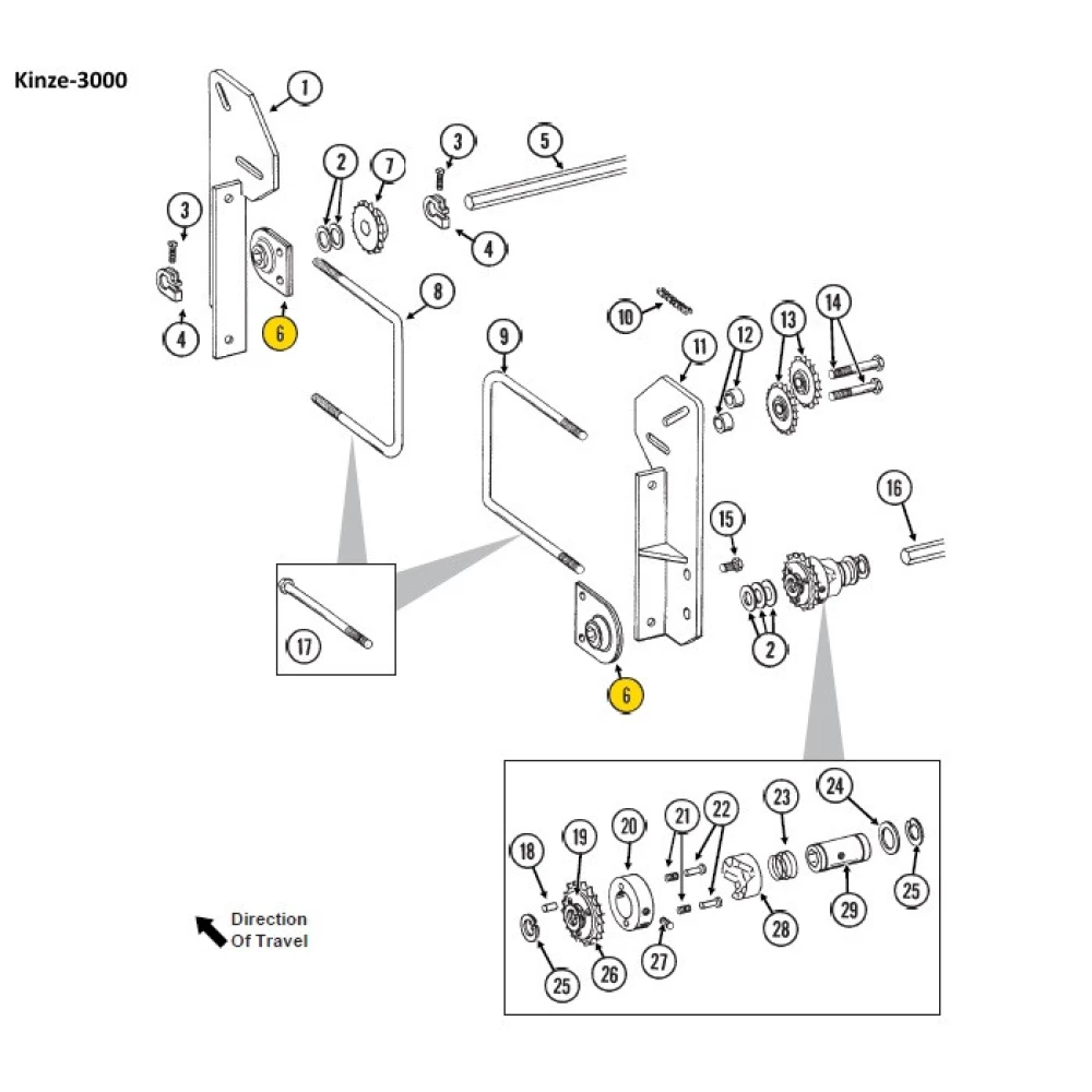 Підшипник Kinze AA35646, GA2180, 822-239C, 00240151