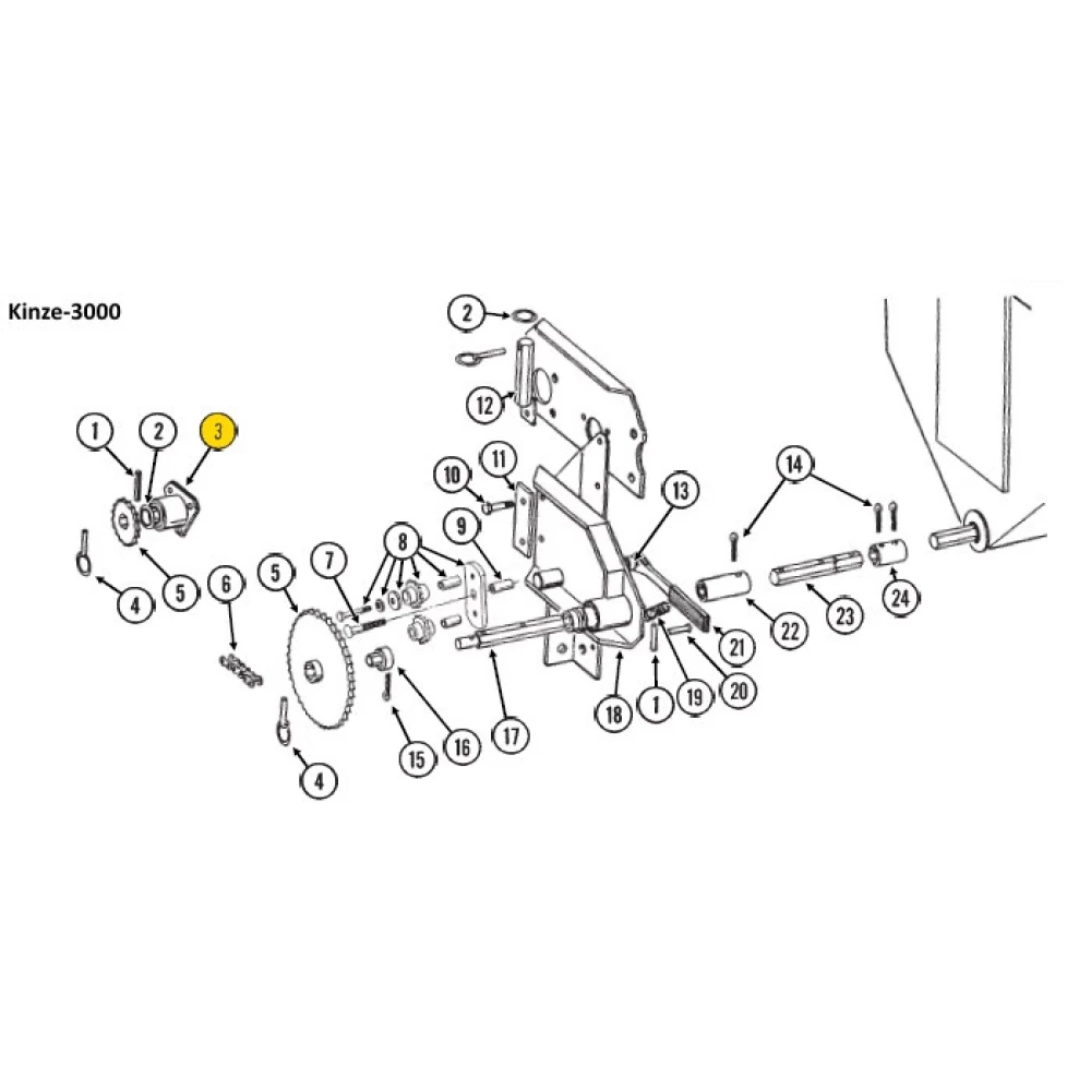 Підшипник Kinze GA5116 аналог 205KRR2