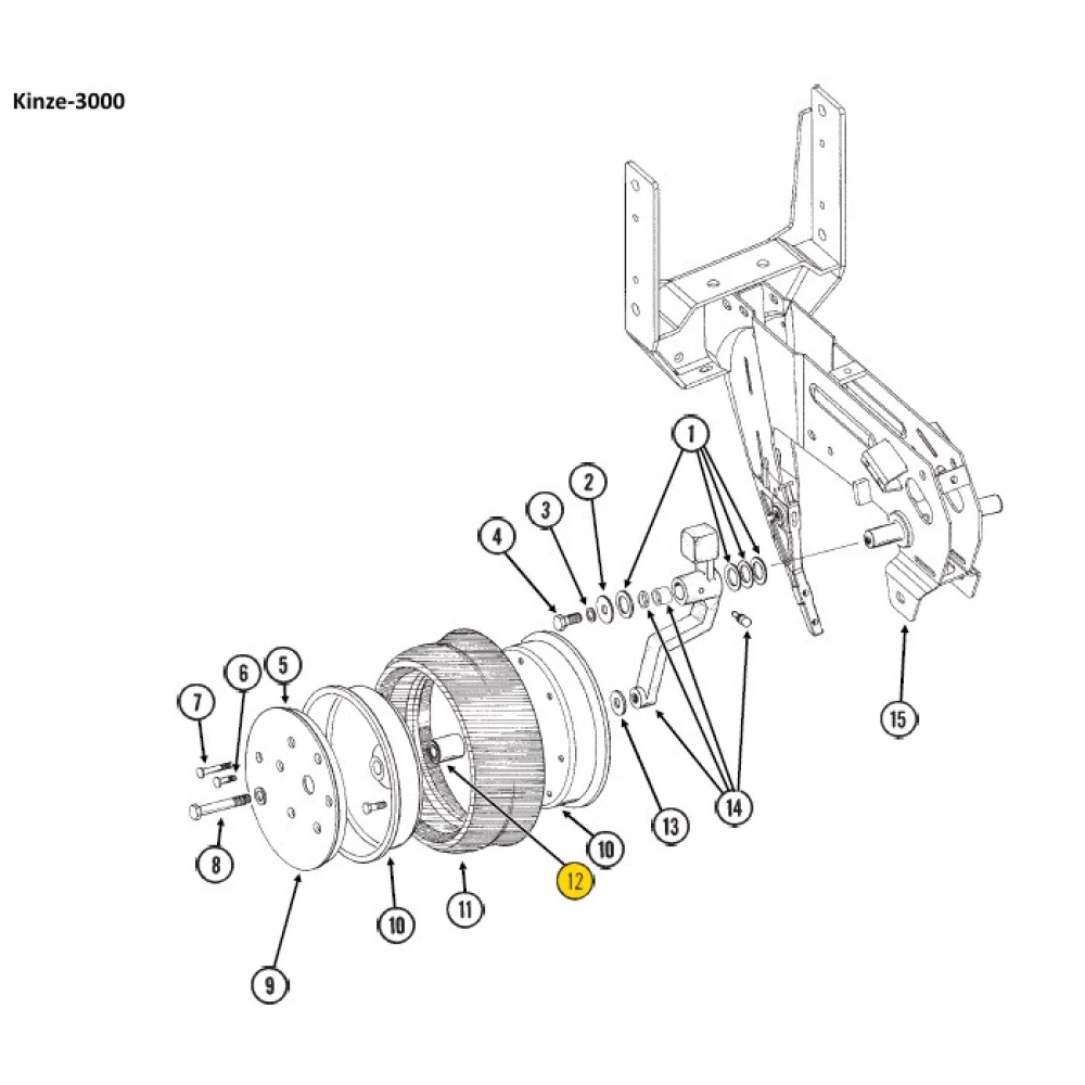 Подшипник Kinze GA6171 аналог 5203 KYY2  F04100150, AN212132, 854003, GA6171, 822-170C