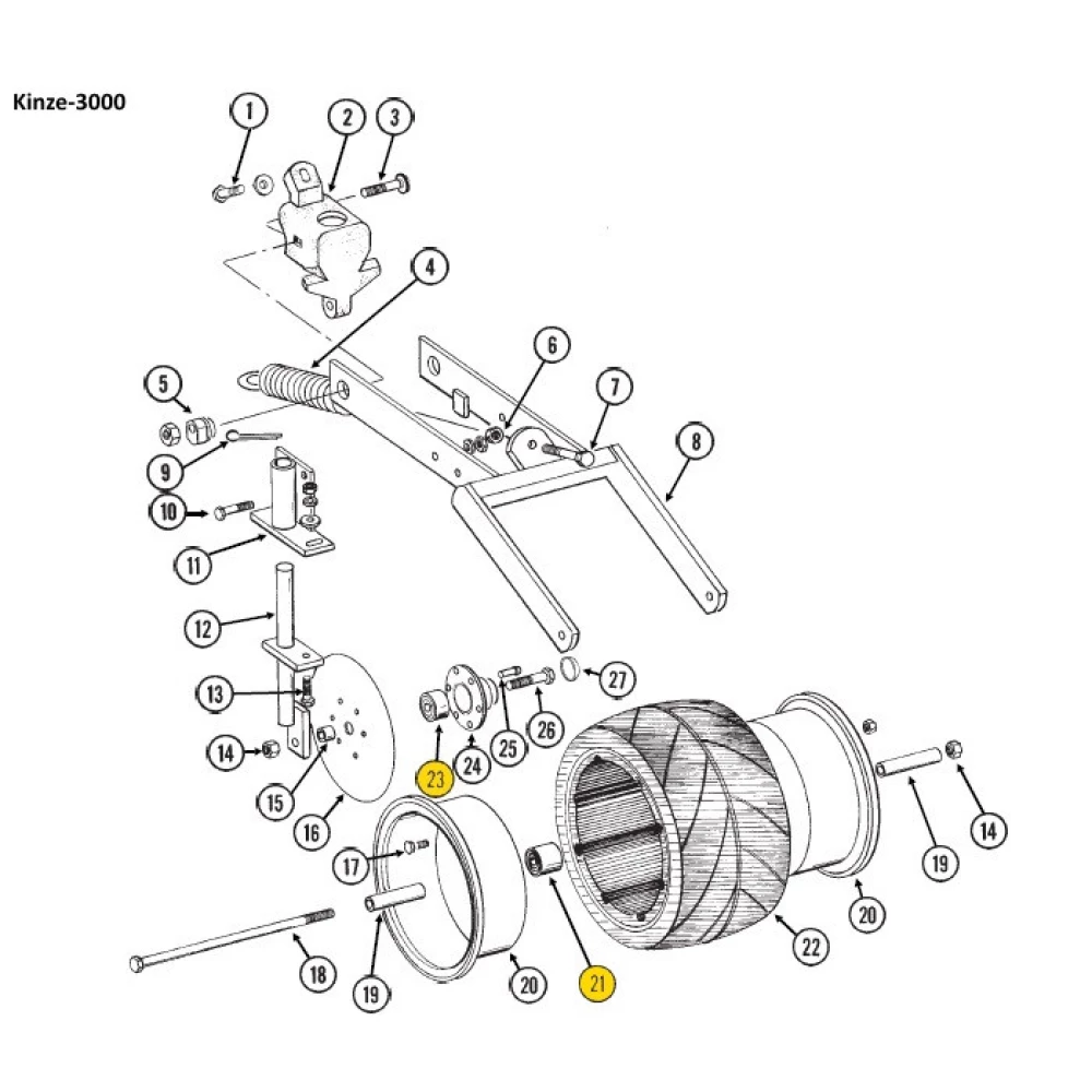 Подшипник Kinze GA6171 аналог 5203 KYY2  F04100150, AN212132, 854003, GA6171, 822-170C