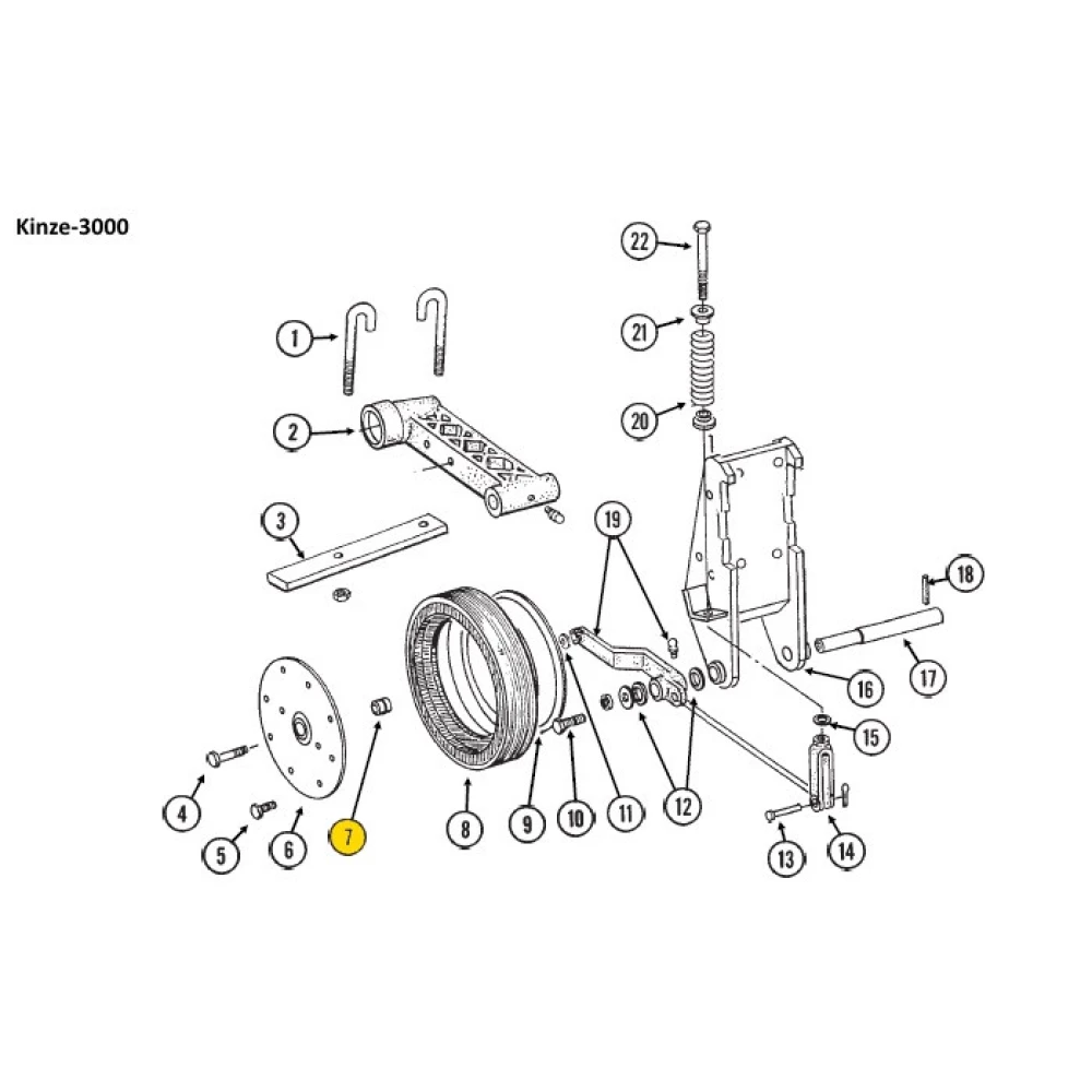 Подшипник Kinze GA6171 аналог 5203 KYY2  F04100150, AN212132, 854003, GA6171, 822-170C