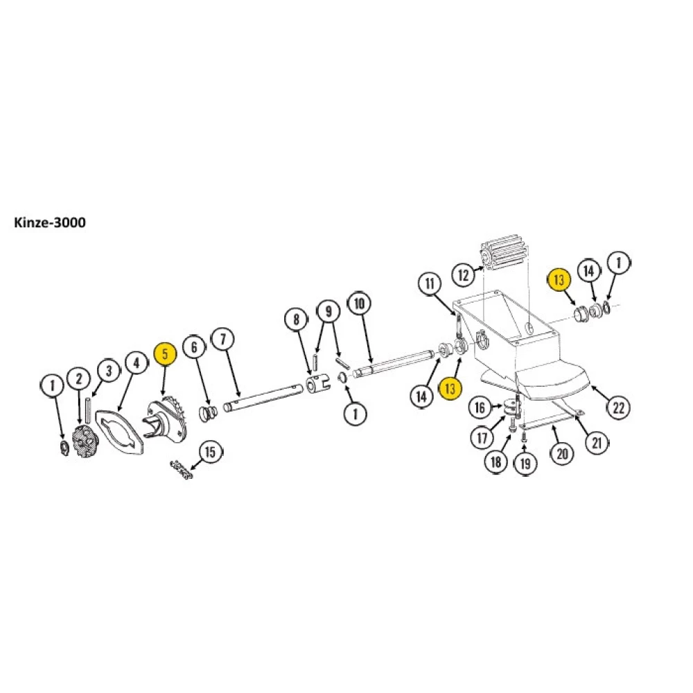 Звездочка z-24 храповик Kinze GA8364
