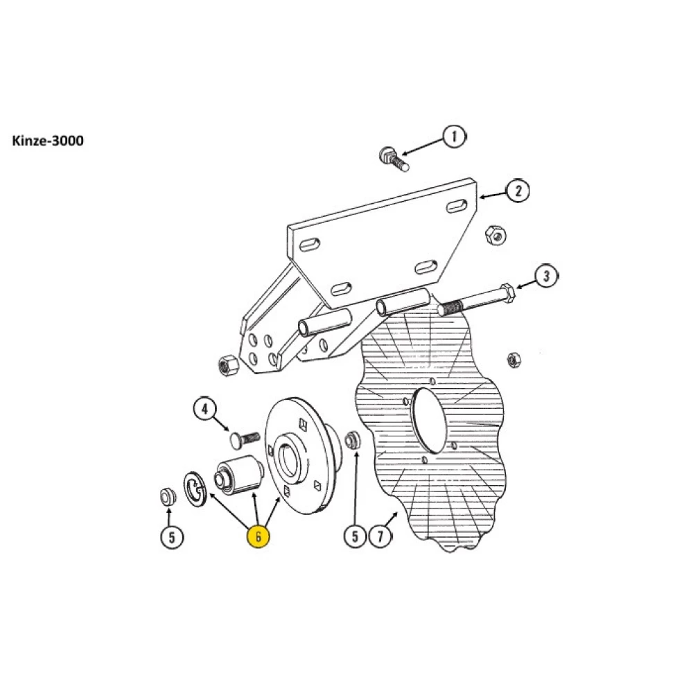 Ступиця з підшипником Kinze GA8641 (G1K289)