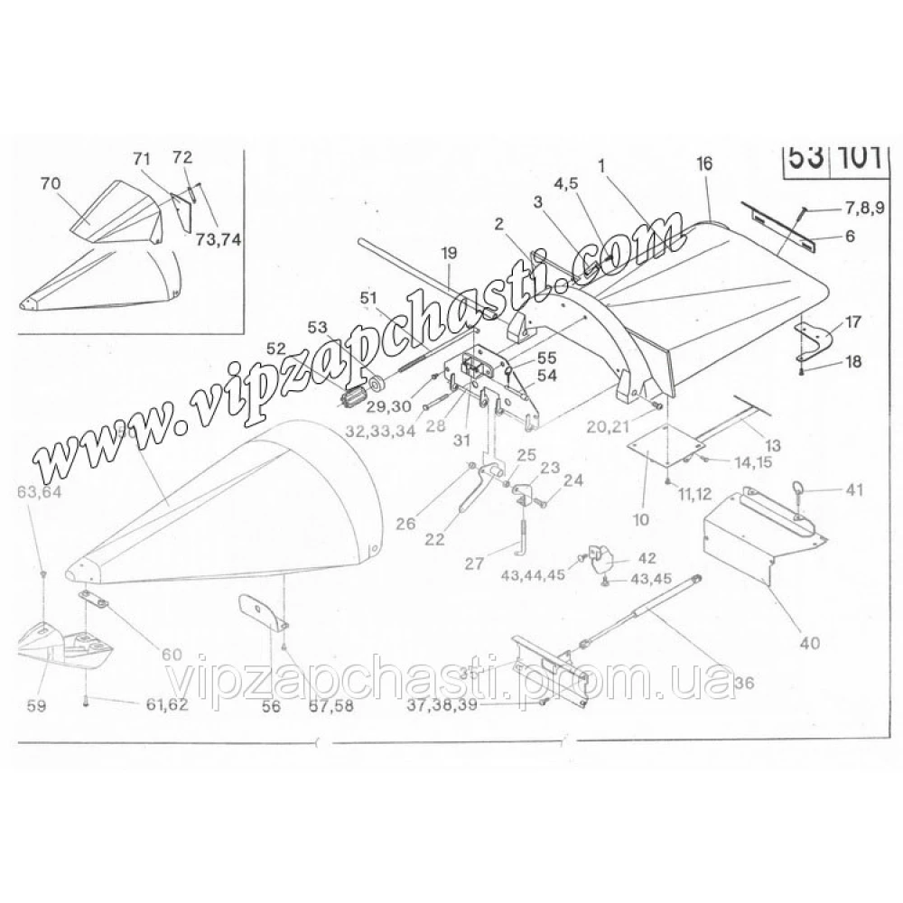 Каталог запчастей на жатку Geringhoff PCA