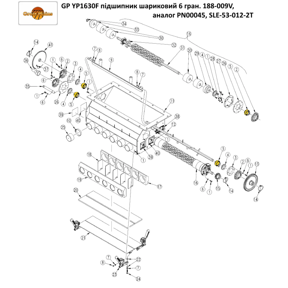Подшипник 188-009V Great Plains аналог SLE 53012-2T
