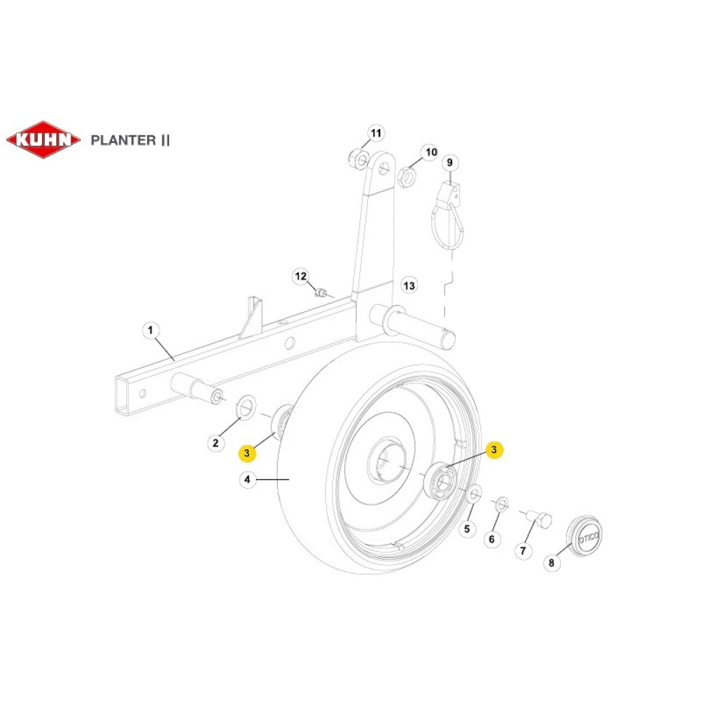 Підшипник до сіевниці Kuhn 81002050 6204-2RS KINEX - Словаччина