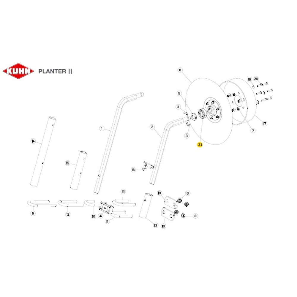 Підшипник до сіевниці Kuhn 81002050 6204-2RS KINEX - Словаччина