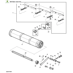 Ланцюг похилої камери на John Deere 9640WTS, 9660WTS, 9680WTS, T560-670, W560-650, AZ102573