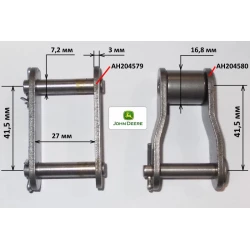 Дзвіно ланцюга перехідне AH204580 John Deere