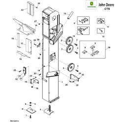 Ланцюг зернового елеватора на John Deere CTS, CTS ll, STS, AH162059 Ланцюг зернового елеватора на John Deere CTS, CTS ll, STS, AH162059