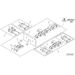 Ланцюг елеватора колосовий на John Deere 9540, 9560, 9580WTS, AH131074 Ланцюг елеватора колосовий на John Deere 9540, 9560, 9580WTS, AH131074
