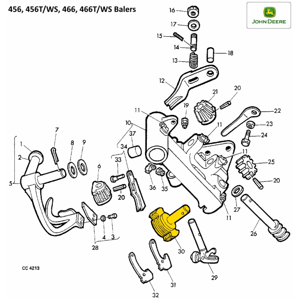 Тримач шпагата John Deere, AE13424