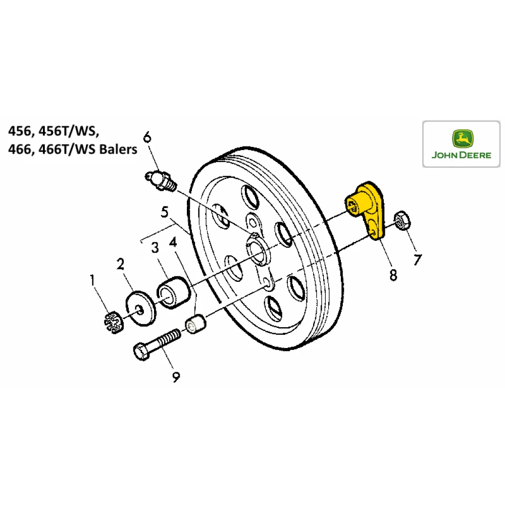 Важіль маховика John Deere JD342, E46183