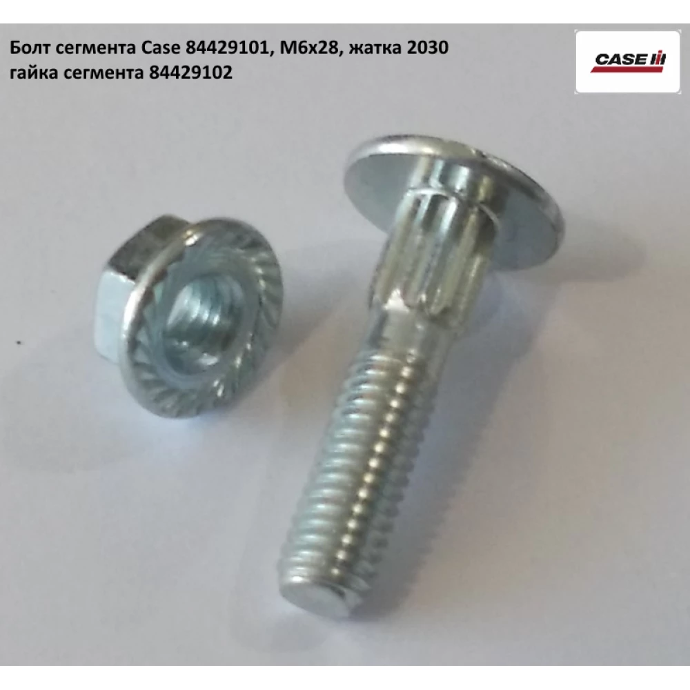 Болт сегмента Case 2030, М6х28