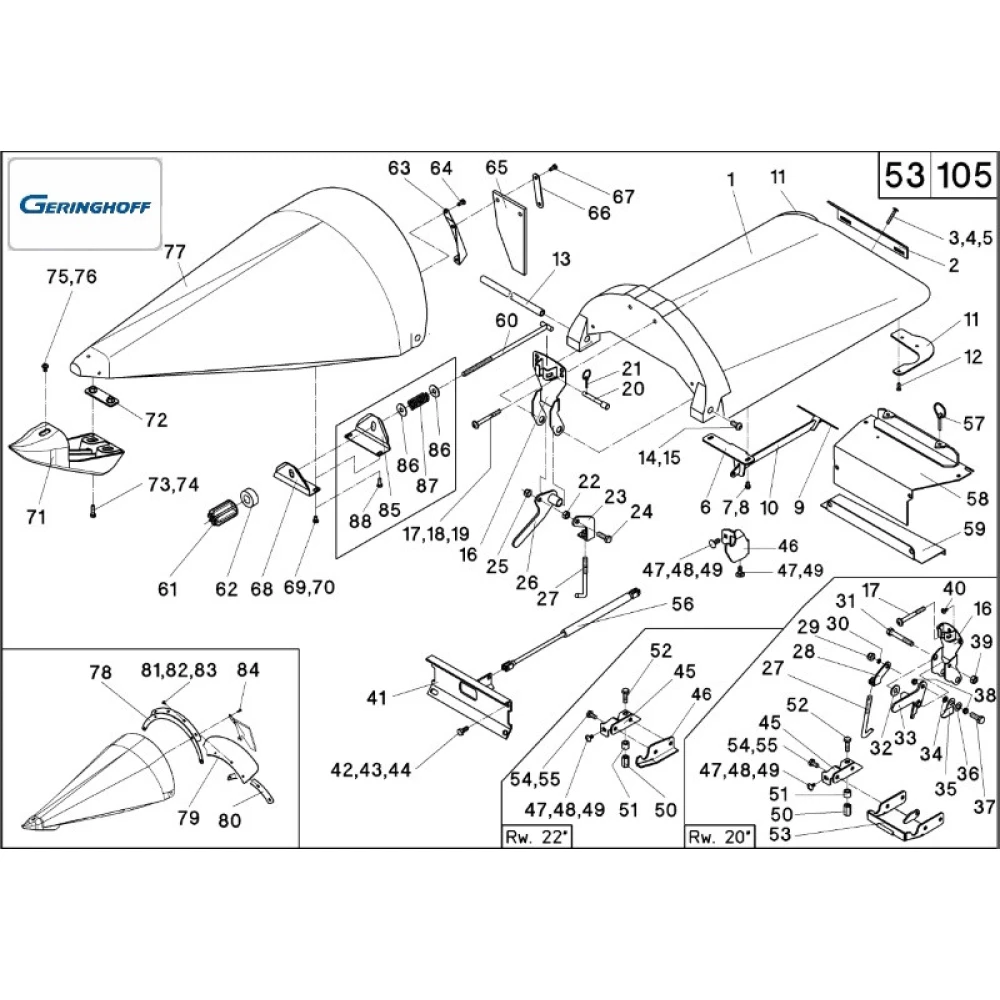 Носок делителя Geringhoff Horizont Star 504010