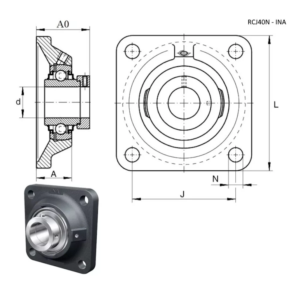 Підшипник John Deere AL13370 аналог RCJ40 INA