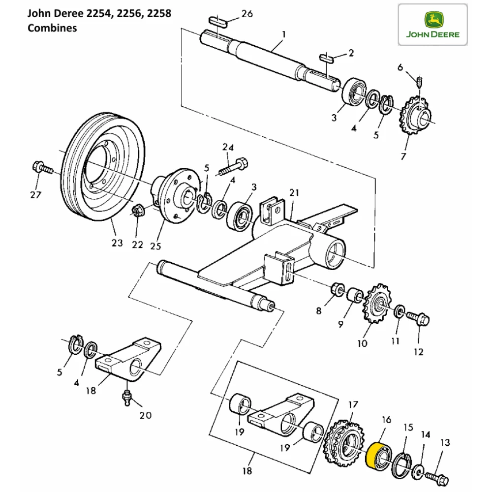 Підшипник John Deere AZ38467 аналог 3306-2RS Timken