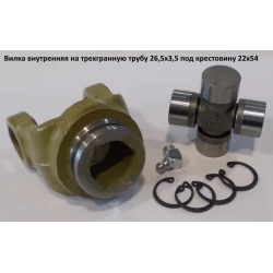 Виделка на тригранну трубу 26,5х3,5 під хрестовину 22х54