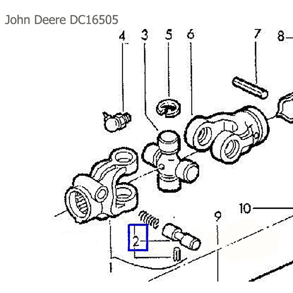 Гук карданного вала John Deere DC16505