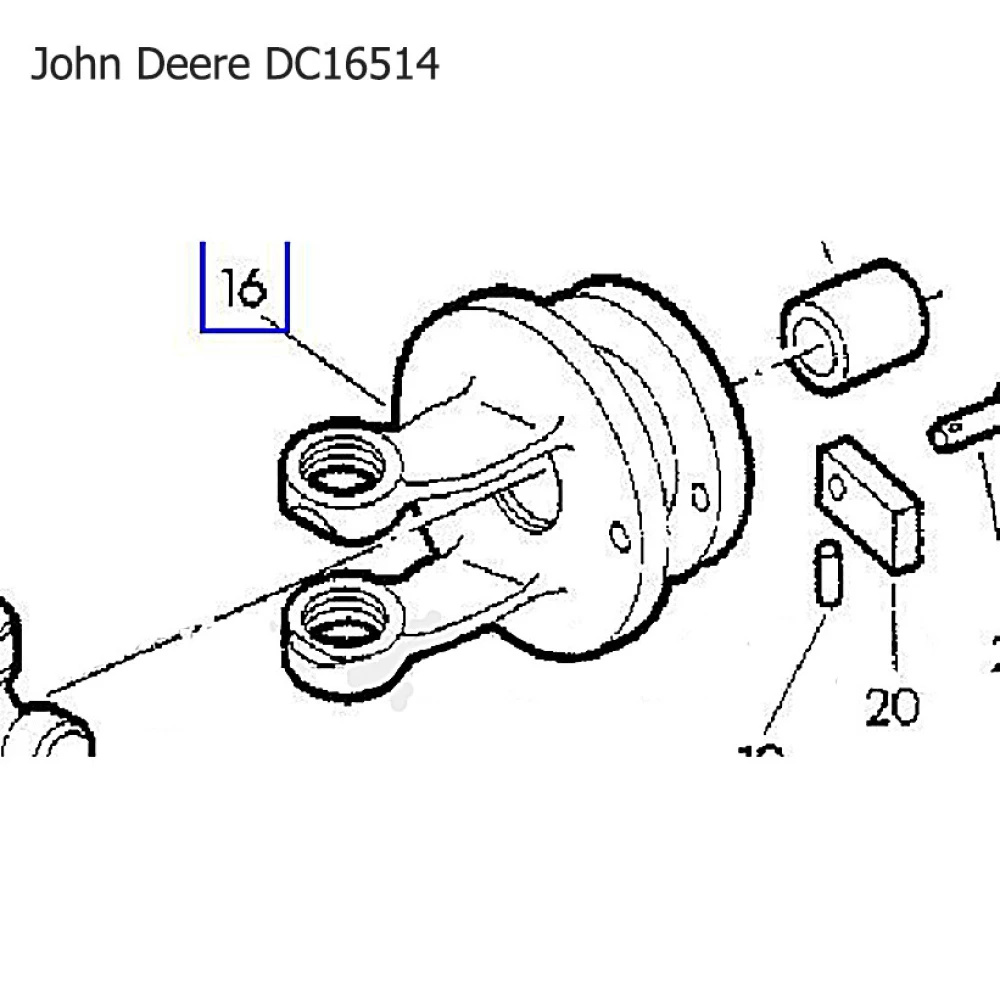 Корпус обгонной муфты John Deere DC16514