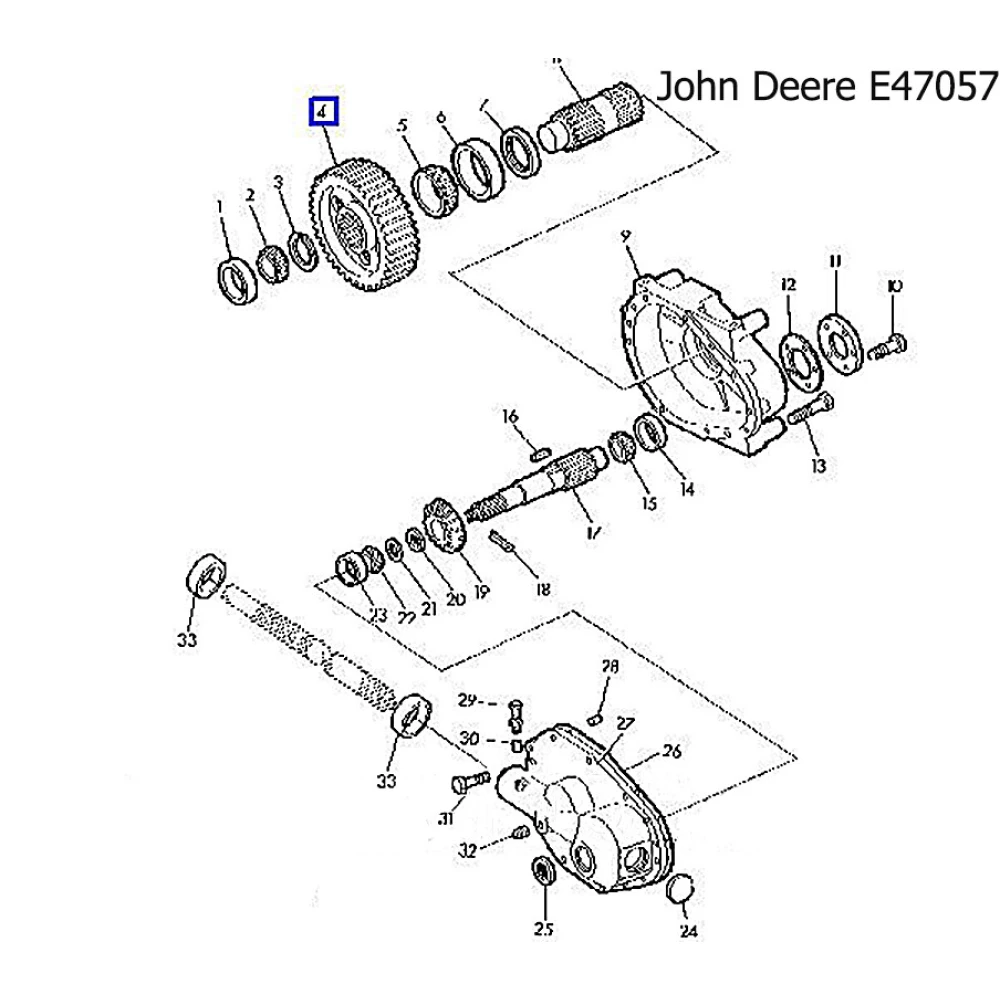 Шестірня редуктора John Deere, E47057