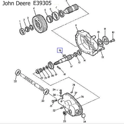 Шпонка John Deere E39305
