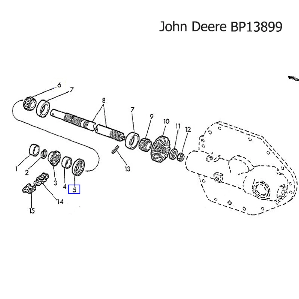 Ущільнення вала John Deere BP13899