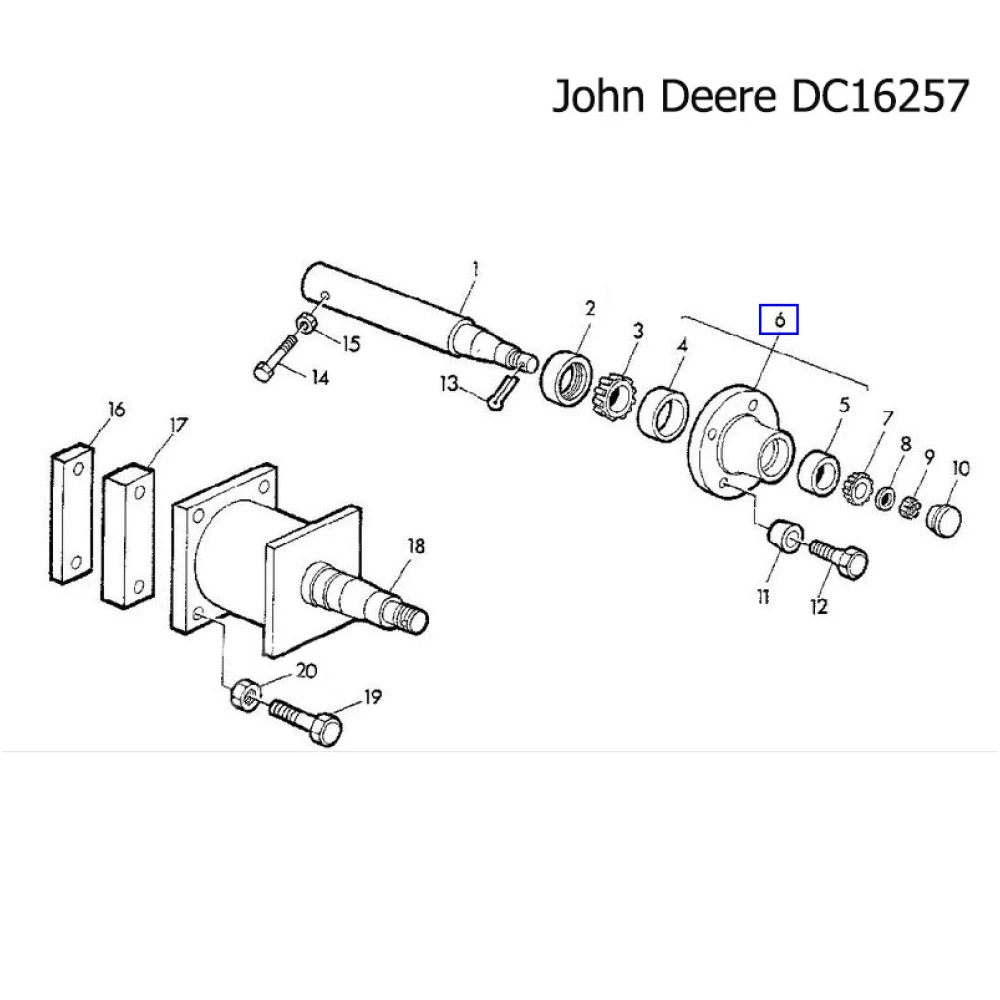 Ступиця колеса John Deere DC16257
