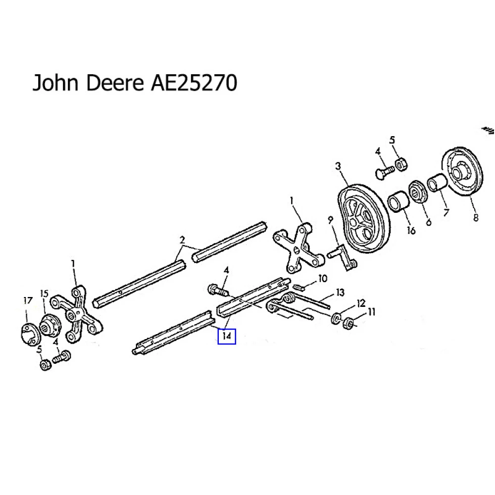 Планка кріплення John Deere AE25270