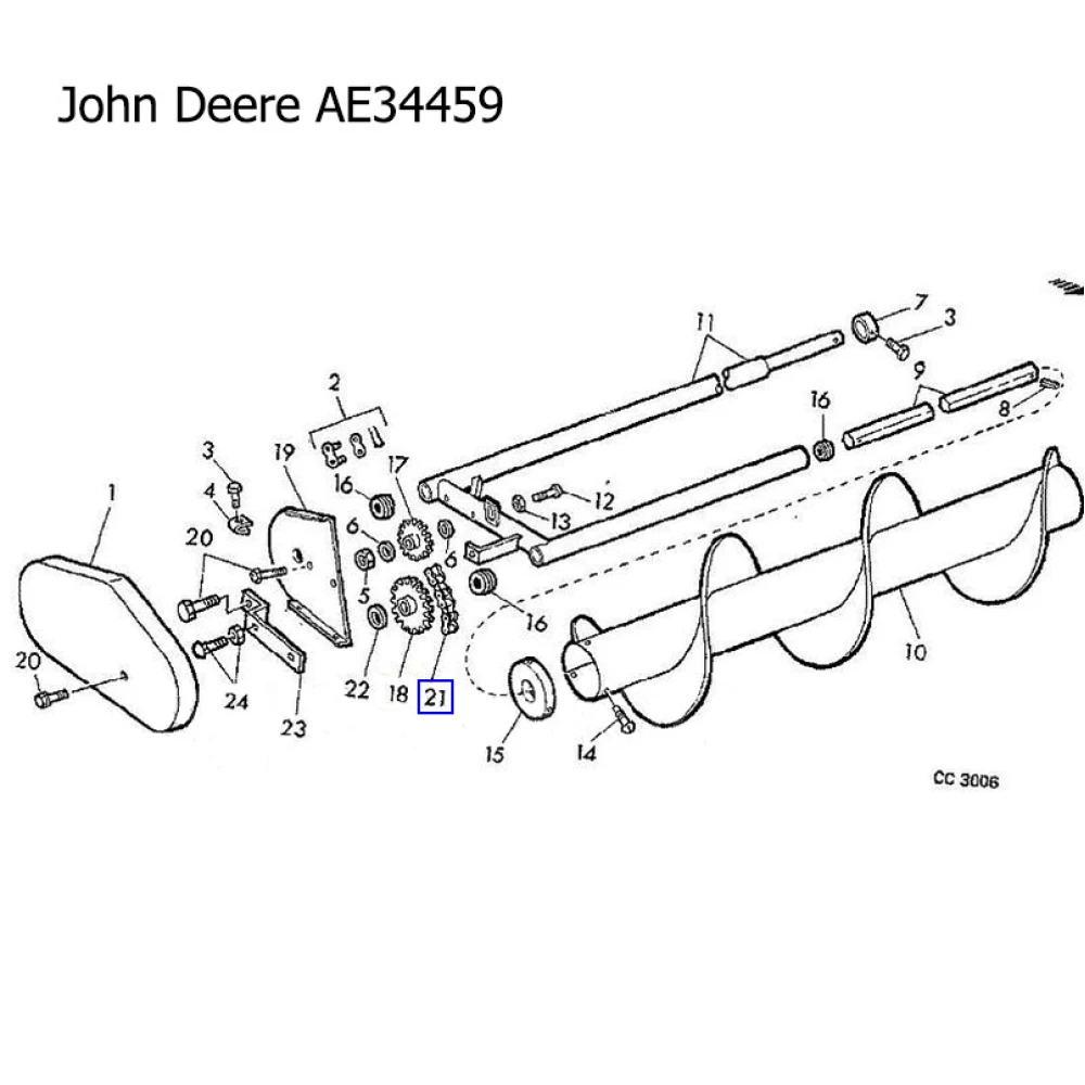 Ланцюг приводний John Deere AE34459